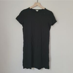 J.Crew Factory Short-Sleeve T-Shirt Dress in Black Size Small